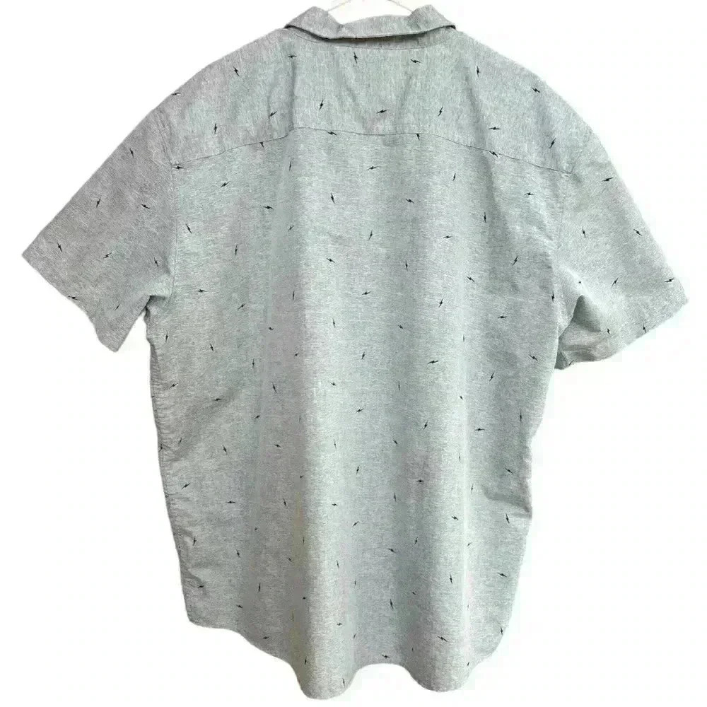 Molokai Surf Co. Lightning Bolt Button Up Shirt Gray XXL - Picture 4 of 7
